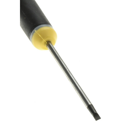 Bahco Slotted Screwdriver, 2.5 x 0.4 mm Tip, 60 mm Blade, 182 mm Overall