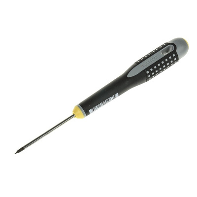 Bahco Slotted Screwdriver, 2.5 x 0.4 mm Tip, 60 mm Blade, 182 mm Overall