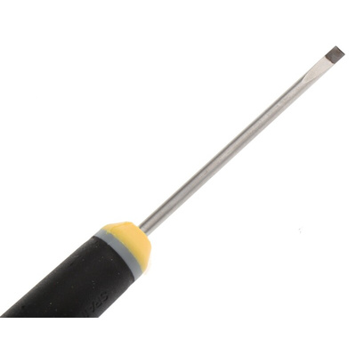 Bahco Slotted Screwdriver, 3 x 0.5 mm Tip, 60 mm Blade, 182 mm Overall