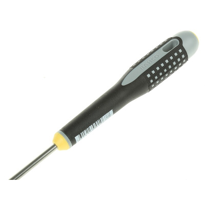 Bahco Slotted Screwdriver, 4 x 0.8 mm Tip, 100 mm Blade, 222 mm Overall