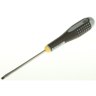 Bahco Slotted Screwdriver, 5.5 x 1 mm Tip, 100 mm Blade, 222 mm Overall