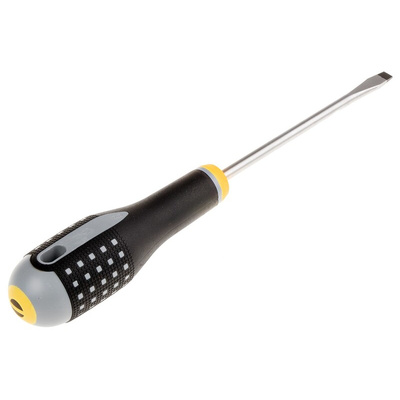 Bahco Slotted Screwdriver, 6.5 x 1.2 mm Tip, 125 mm Blade, 247 mm Overall
