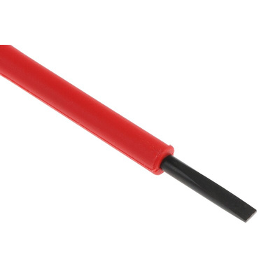 Bahco Slotted Screwdriver, 3 x 0.5 mm Tip, 100 mm Blade, VDE/1000V, 222 mm Overall