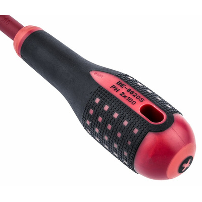 Bahco Phillips Screwdriver, PH2 Tip, 100 mm Blade, VDE/1000V, 222 mm Overall