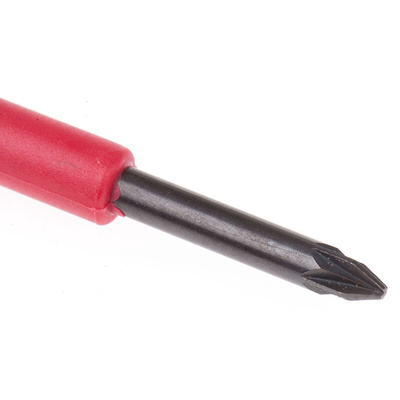 Bahco Pozidriv Screwdriver, PZ0 Tip, 75 mm Blade, VDE/1000V, 197 mm Overall