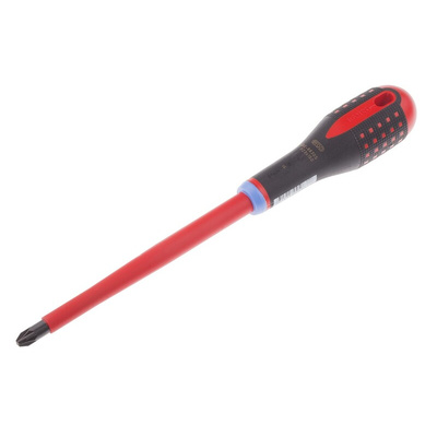 Bahco Pozidriv Screwdriver, PZ3 Tip, 150 mm Blade, VDE/1000V, 272 mm Overall