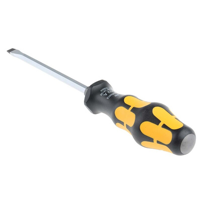 Wera Slotted Screwdriver, 7 x 1.2 mm Tip, 125 mm Blade