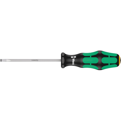 Wera Slotted Screwdriver, 4 mm Tip, 100 mm Blade