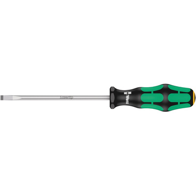 Wera Slotted Screwdriver, 5.5 mm Tip, 125 mm Blade