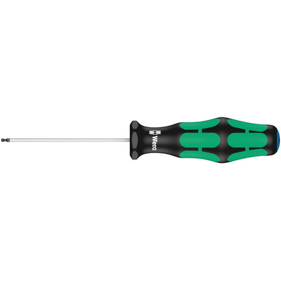Wera Ball End Hexagon  Screwdriver, 60 mm Blade, 130 mm Overall