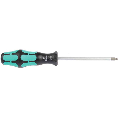 Wera Ball End Hexagon  Screwdriver, 100 mm Blade, 198 mm Overall