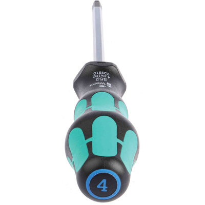 Wera Ball End Hexagon  Screwdriver, 100 mm Blade, 198 mm Overall