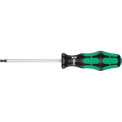 Wera Ball End Hexagon  Screwdriver, 100 mm Blade, 198 mm Overall