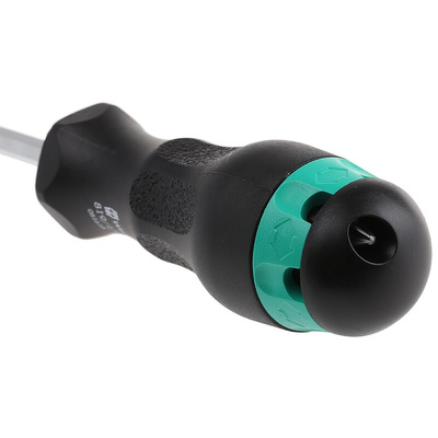 Wera Phillips, Pozidriv, Slotted Bit Holder Screwdriver, 5.5 mm, 6.5 mm, PZ1, PZ2, PH1, PH2 Tip, 120 mm Blade