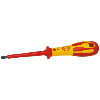 CK Pozidriv Insulated Screwdriver, PZ1 Tip, 75 mm Blade, VDE/1000V