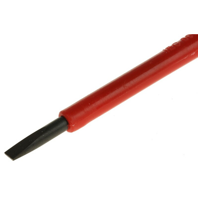 CK Slotted Insulated Screwdriver, 3.5 mm Tip, 100 mm Blade, VDE/1000V