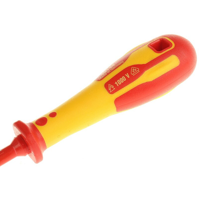 CK Slotted Insulated Screwdriver, 3.5 mm Tip, 100 mm Blade, VDE/1000V