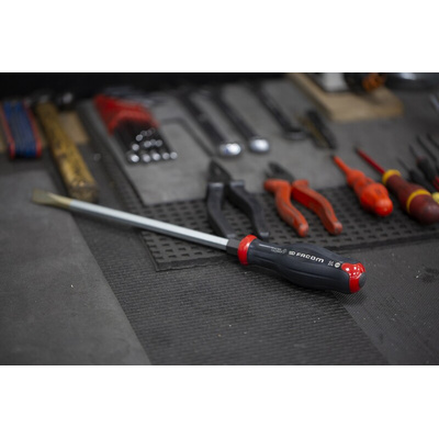 Facom Slotted Screwdriver, 14 mm Tip, 250 mm Blade