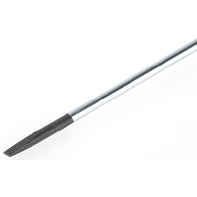 Wera Slotted Precision Screwdriver, 2.5 x 0.4 mm Tip, 80 mm Blade, 177 mm Overall