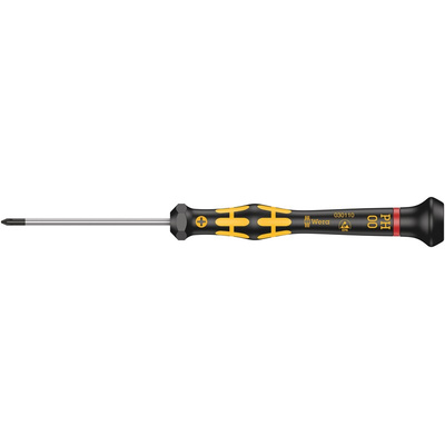 Wera Phillips Precision Screwdriver, PH00 Tip, 60 mm Blade, 157 mm Overall