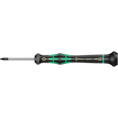 Wera Torx Precision Screwdriver, T1 Tip, 40 mm Blade