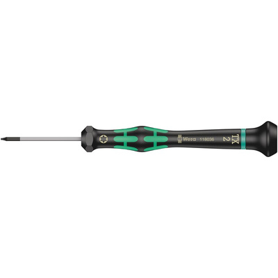 Wera Torx Precision Screwdriver, T2 Tip, 40 mm Blade