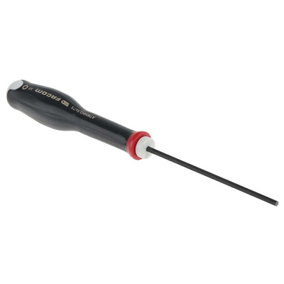Facom Hexagon Screwdriver, 2.5 mm Tip, 75 mm Blade, 169 mm Overall