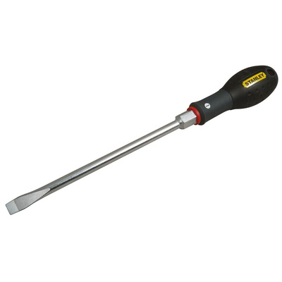 Stanley Slotted Screwdriver, 10 mm Tip, 200 mm Blade, 200 mm Overall