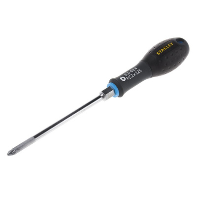 Stanley Pozidriv Screwdriver, PZ2 Tip, 125 mm Blade, 125 mm Overall