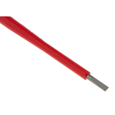 Wera Slotted Insulated Screwdriver, 3 mm Tip, 100 mm Blade, VDE/1000V, 181 mm Overall