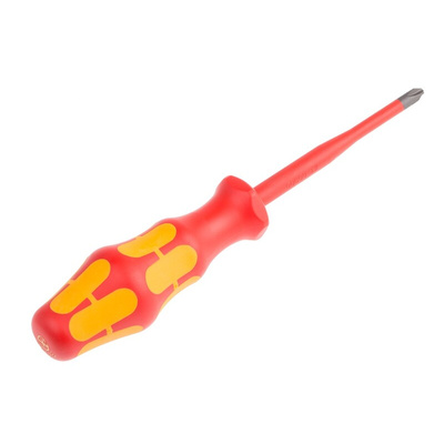 Wera Phillips Insulated Screwdriver, PH2 Tip, 100 mm Blade, VDE/1000V, 205 mm Overall