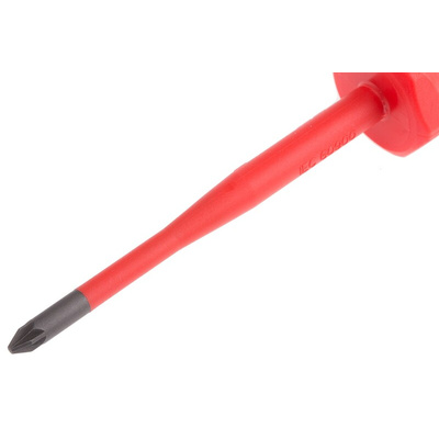 Wera Pozidriv Insulated Screwdriver, PZ1 Tip, 80 mm Blade, VDE/1000V, 178 mm Overall