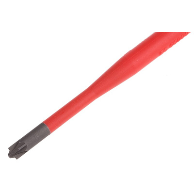Wera Pozidriv Insulated Screwdriver, PZ1 Tip, 80 mm Blade, VDE/1000V, 178 mm Overall