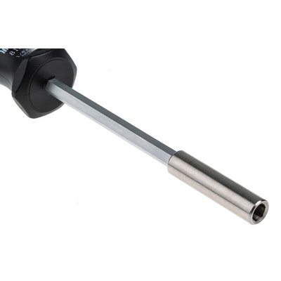 Wera Hexagon Bit Holder Screwdriver, 1/4 in Tip, 120 mm Blade, 232 mm Overall