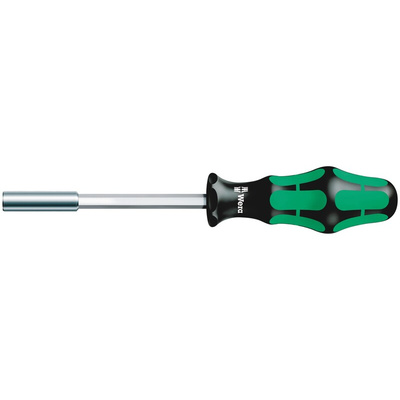 Wera Hexagon Bit Holder Screwdriver, 1/4 in Tip, 120 mm Blade, 232 mm Overall