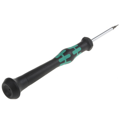 Wera Hexagon Precision Screwdriver, 0.7 mm Tip, 40 mm Blade, 137 mm Overall