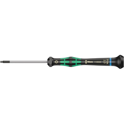 Wera Hexagon Precision Screwdriver, 2 mm Tip, 60 mm Blade, 157 mm Overall