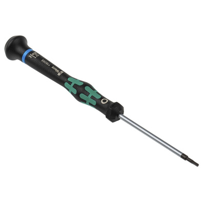 Wera Hexagon Precision Screwdriver, 1.5 mm Tip, 60 mm Blade, 157 mm Overall