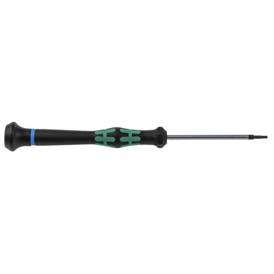 Wera Hexagon Precision Screwdriver, 1.5 mm Tip, 60 mm Blade, 157 mm Overall