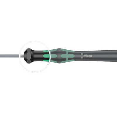 Wera Hexagon Precision Screwdriver, 1.5 mm Tip, 60 mm Blade, 157 mm Overall
