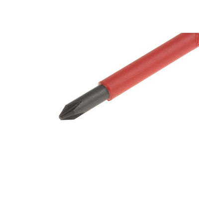 Wera Phillips Insulated Screwdriver Blade, PH1 Tip, 154 mm Blade, VDE/1000V, 154 mm Overall