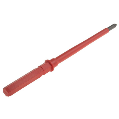 Wera Pozidriv Insulated Screwdriver Blade, PZ1 Tip, 154 mm Blade, VDE/1000V, 154 mm Overall