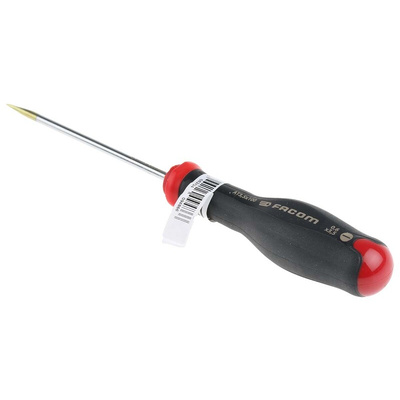 Facom Slotted Screwdriver, 3.5 x 0.6 mm Tip, 100 mm Blade, 203 mm Overall