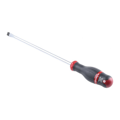 Facom Slotted Screwdriver, 10 x 1.6 mm Tip, 250 mm Blade, 375 mm Overall
