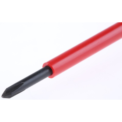 Facom Phillips Insulated Screwdriver, PH0 Tip, 75 mm Blade, VDE/1000V, 179 mm Overall