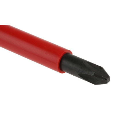 Facom Phillips Insulated Screwdriver, PH2 Tip, 125 mm Blade, VDE/1000V, 245 mm Overall