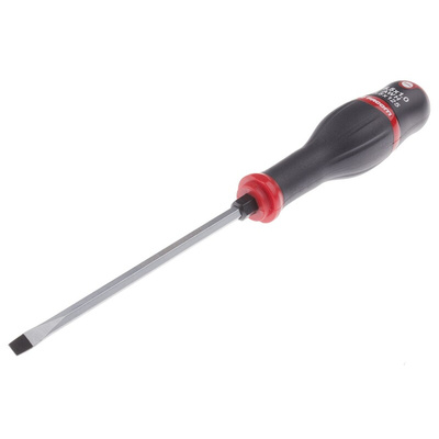 Facom Slotted Screwdriver, 5.5 x 1 mm Tip, 125 mm Blade, 234 mm Overall