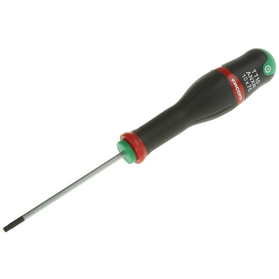 Facom Torx Screwdriver, T10 Tip, 75 mm Blade, 184 mm Overall