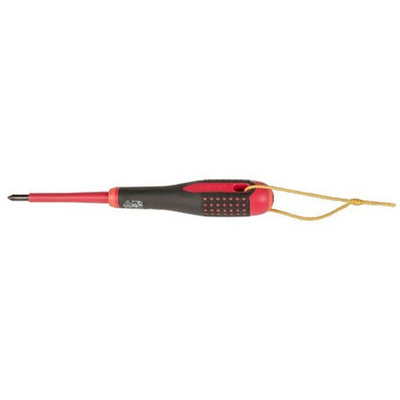 Bahco Slotted Screwdriver, 5.5 x 1 mm Tip, 125 mm Blade, VDE/1000V, 247 mm Overall