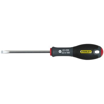 Stanley Slotted Screwdriver, 5.5 mm Tip, 100 mm Blade